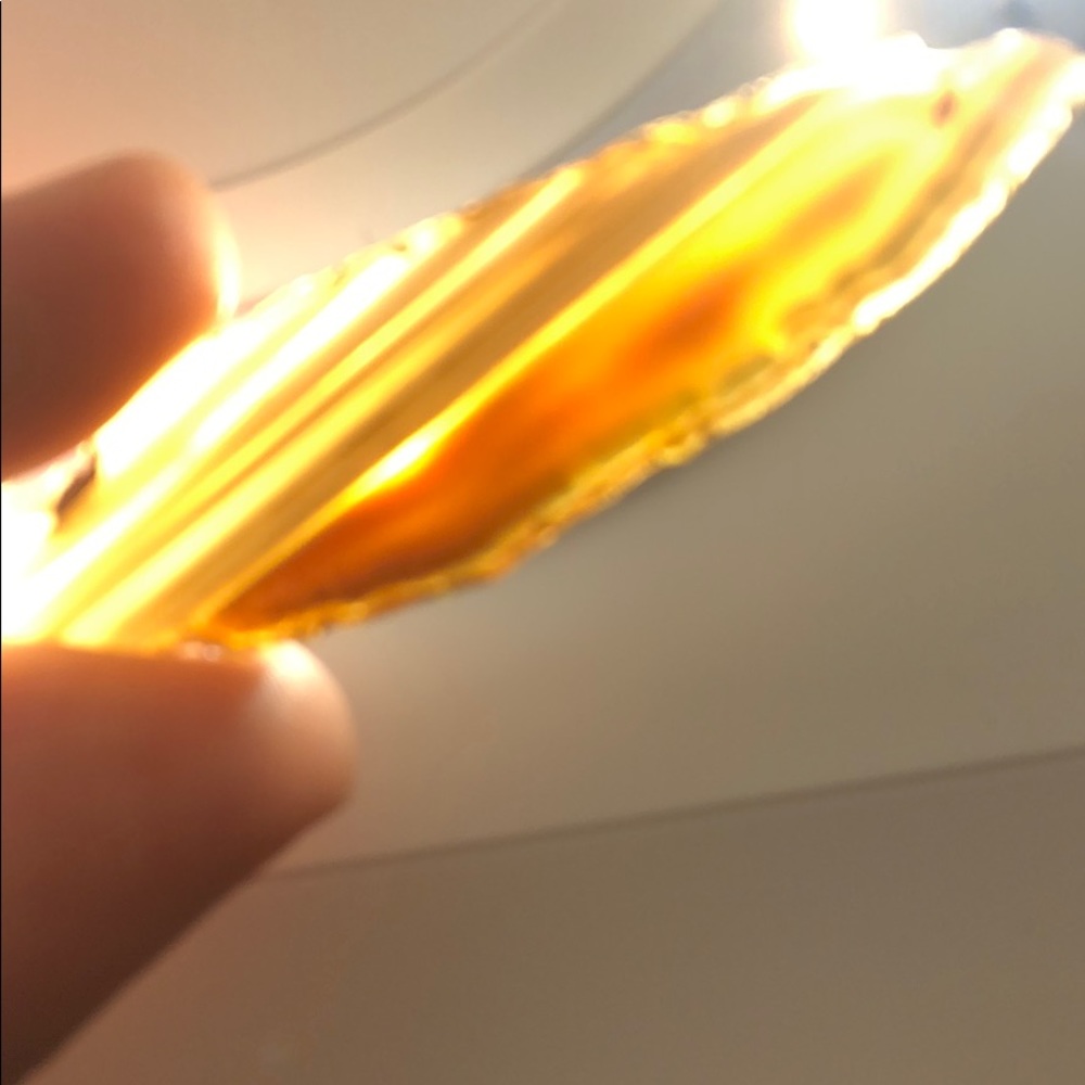 Set 4 mini natural agate crystal slices - Picture 7 of 9